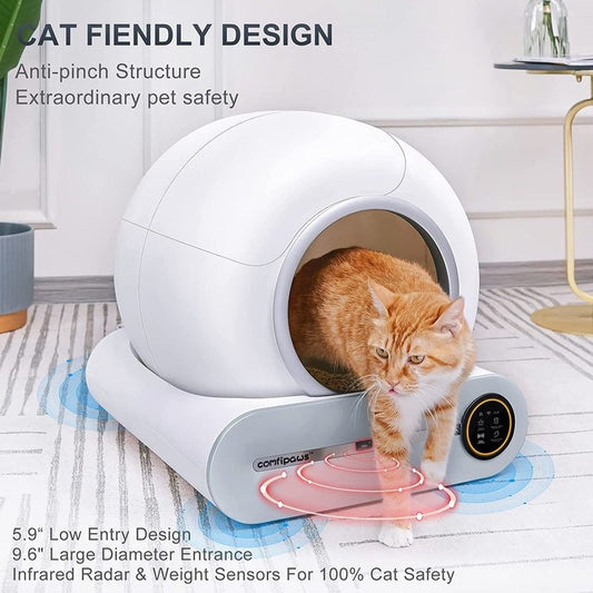 The Pros and Cons of Investing in a Tonepie 65L Smart Self Litter Box for Your Cat
