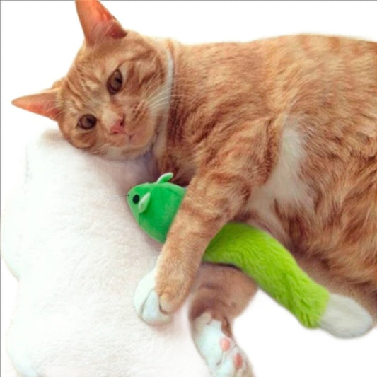 Plush Mouse-Shaped Catnip Toy for Interactive Cat Play PetTech Paradise