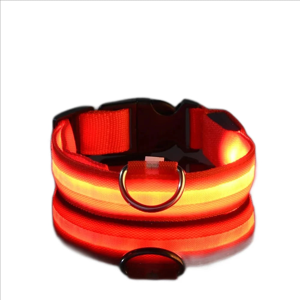 LED Glow-in-the-Dark Pet Collar