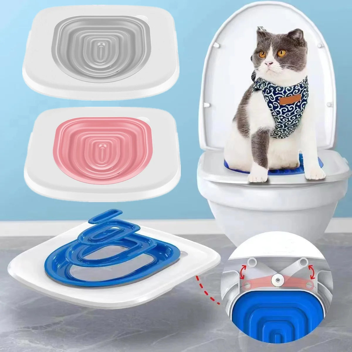 Upgrade Cat Toilet Trainer - Reusable Set