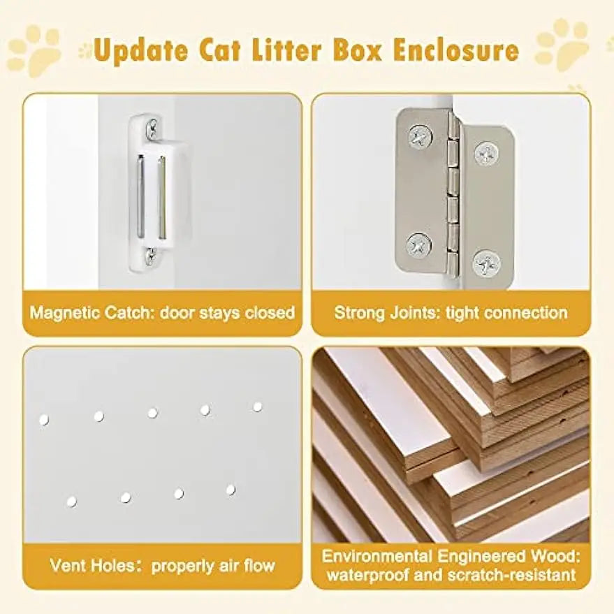 KittyHaven Litter Box Cabinet & Nightstand
